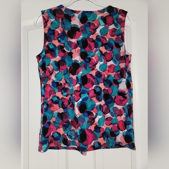 Kasper Multicolored dressy tank medium - Picture 2 of 5